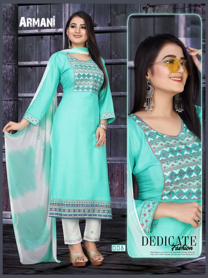 Aagya Armani Pant 1 Rayon Designer Fancy Wear Kurti Pant With Dupatta Collection